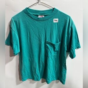 #3382-Bright Teal Pocket Tee